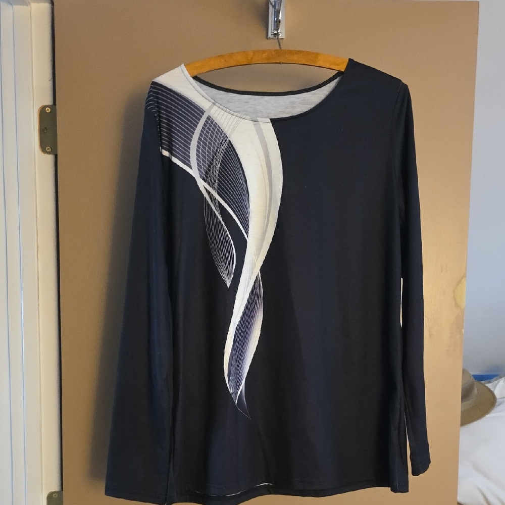 Black Long Sleeve Women's Top